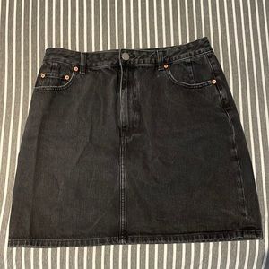 ASOS tall denim skirt - faded black